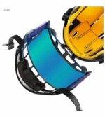 TronX S980 Revo Red Mirrored Senior Hockey Full Face Shield Visor - immagine 3