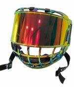 TronX S980 Revo Red Mirrored Senior Hockey Full Face Shield Visor - immagine 4
