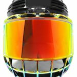 TronX S980 Revo Red Mirrored Senior Hockey Full Face Shield Visor